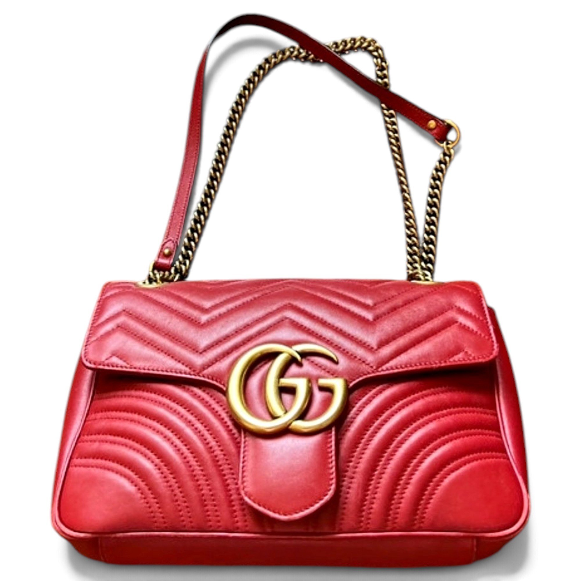 GG Marmont Flap leather handbag