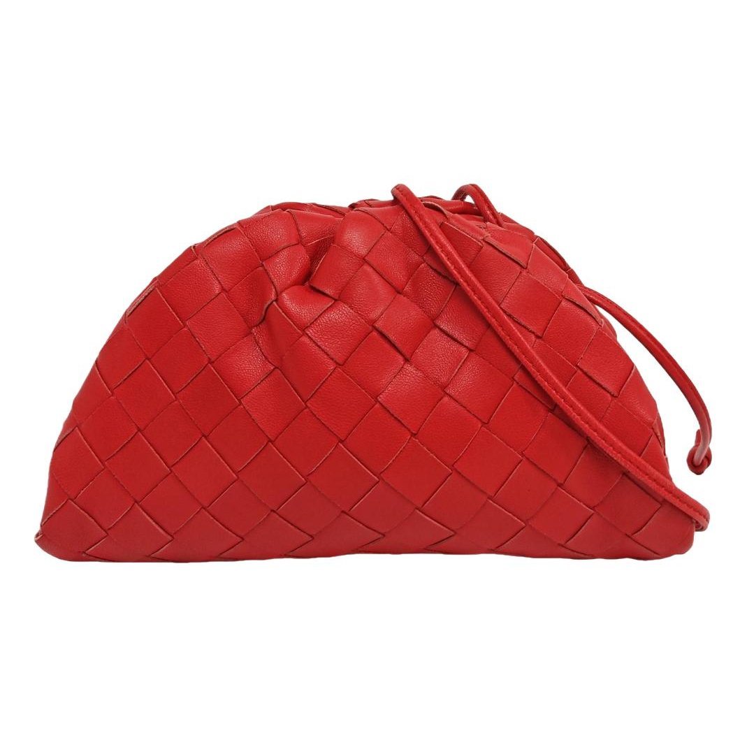 Pouch leather handbag