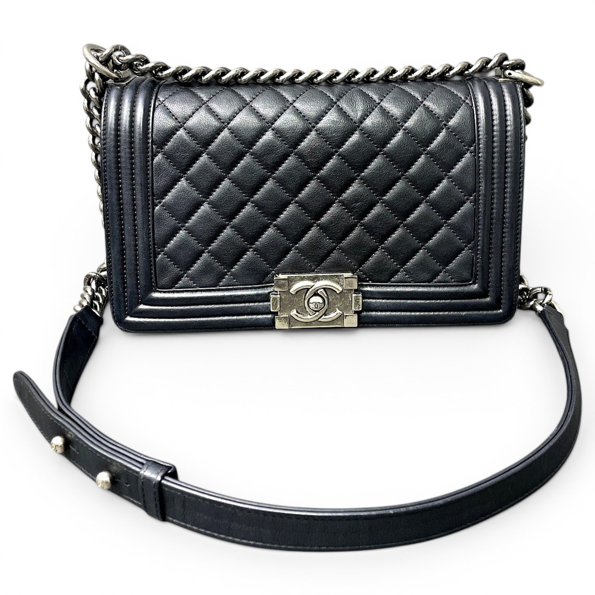 Boy leather crossbody bag