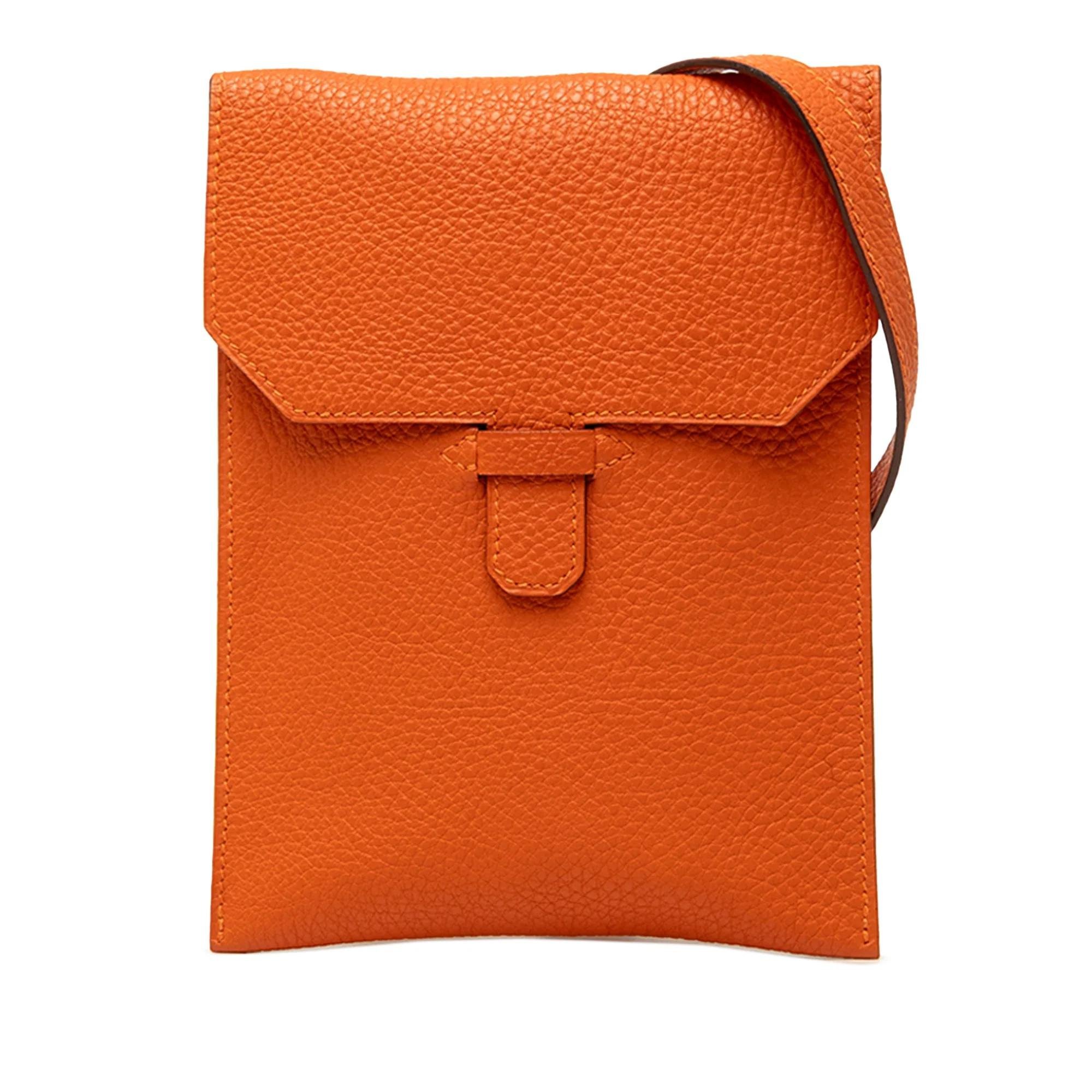 H leather crossbody bag