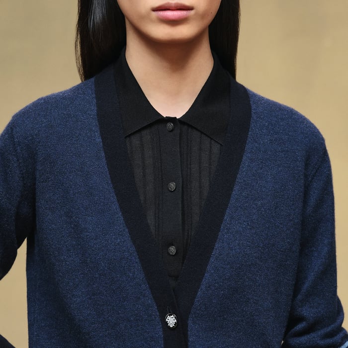 Bleu Lagune Long-sleeve Cardigan