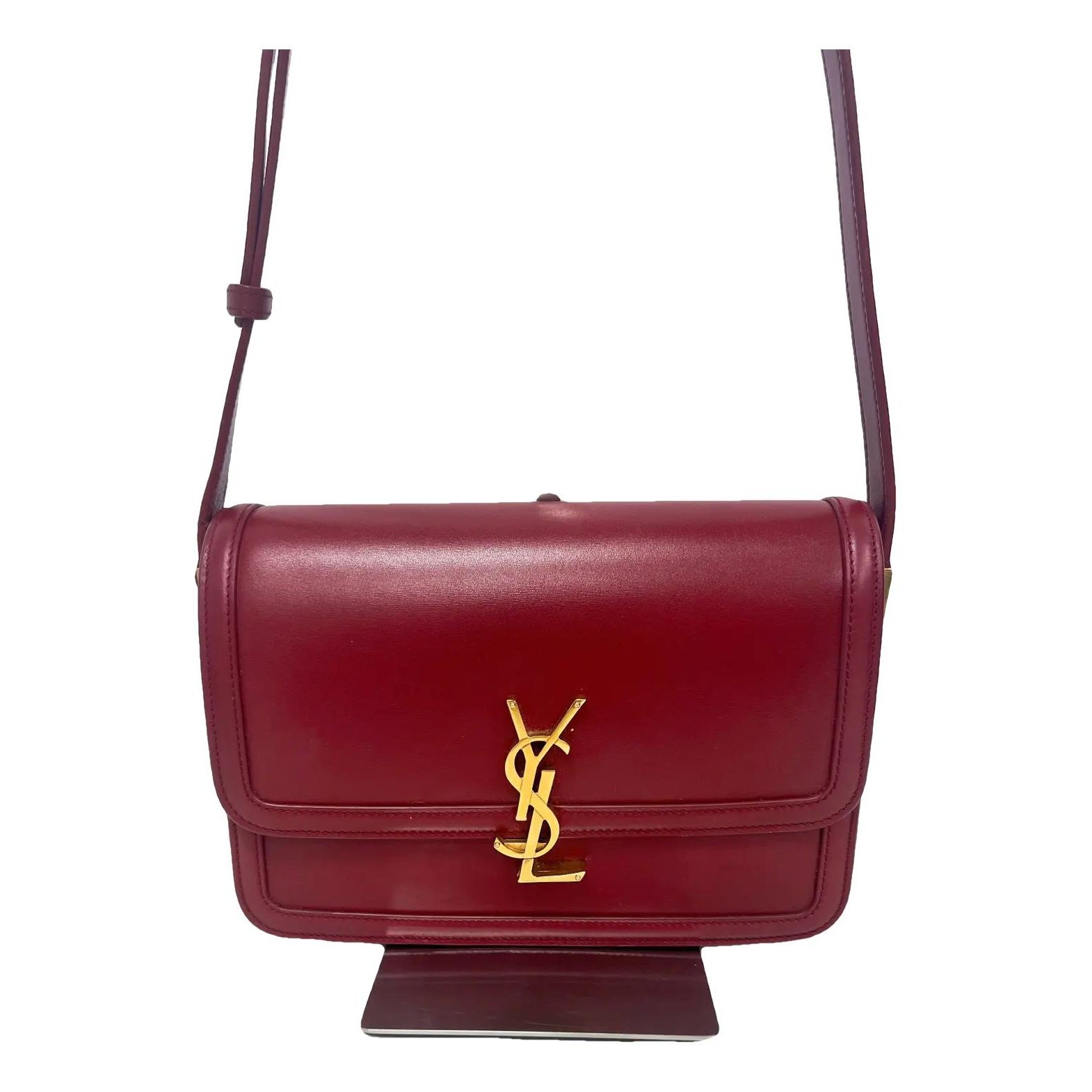 Solférino leather handbag