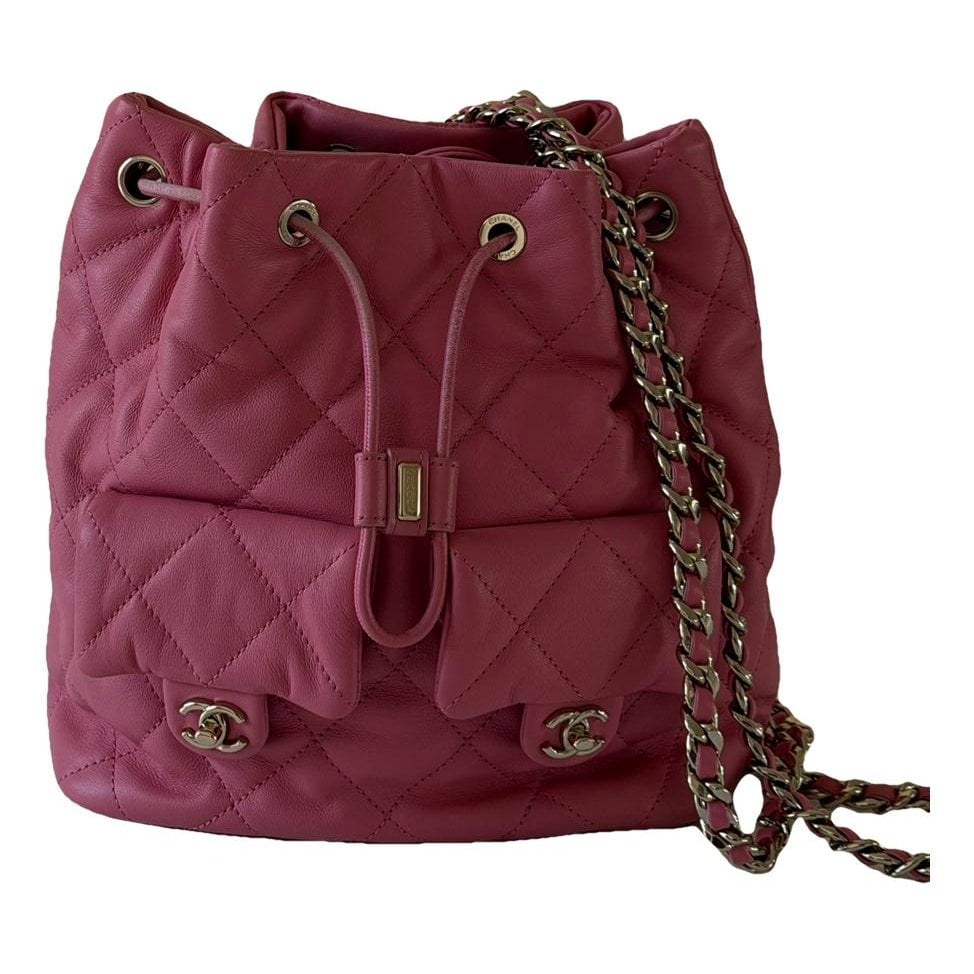 Leather backpack