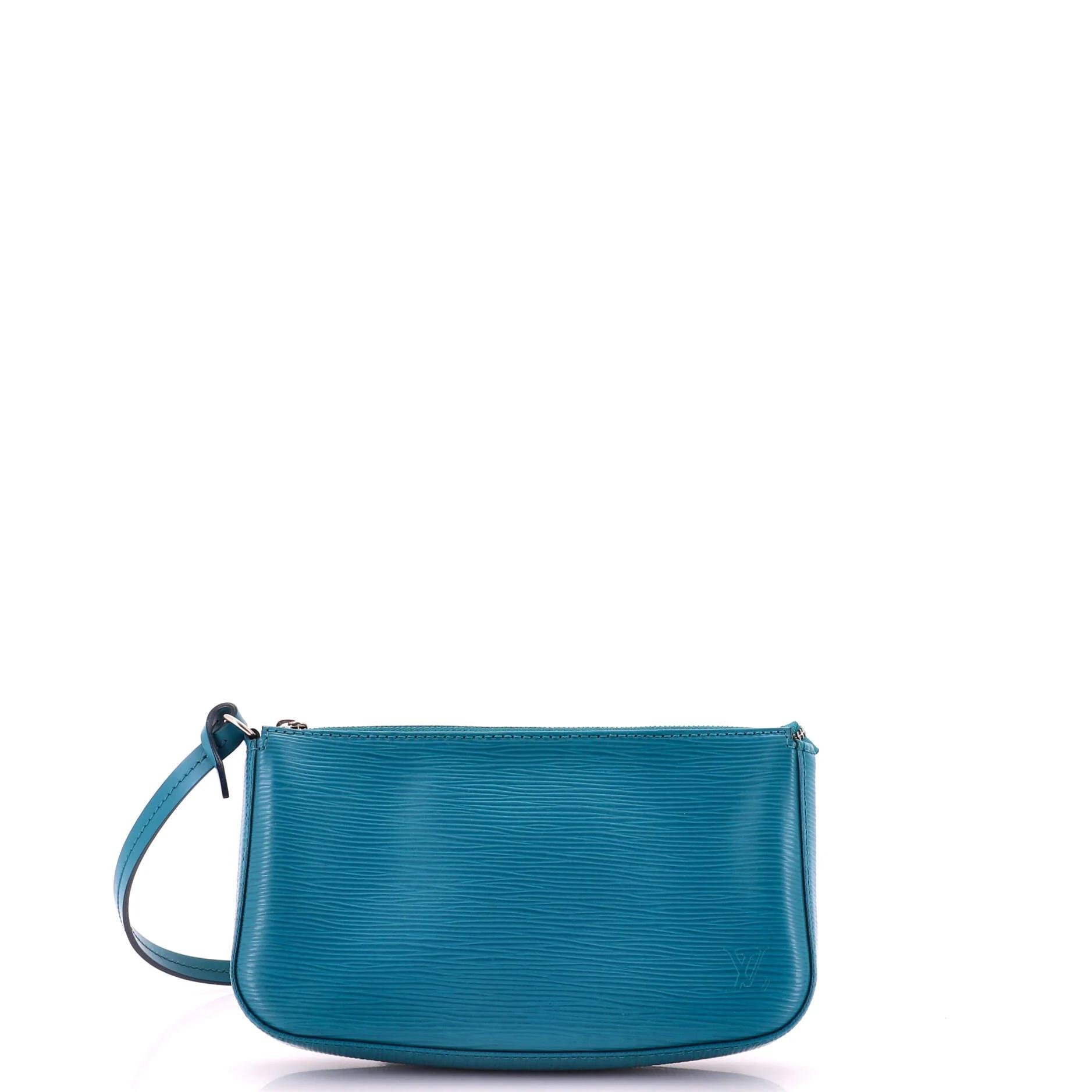 Leather clutch bag
