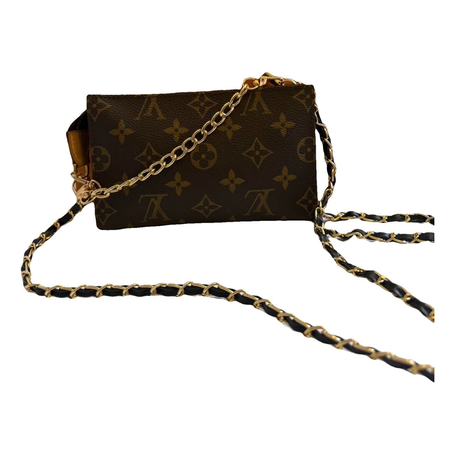 Leather clutch bag