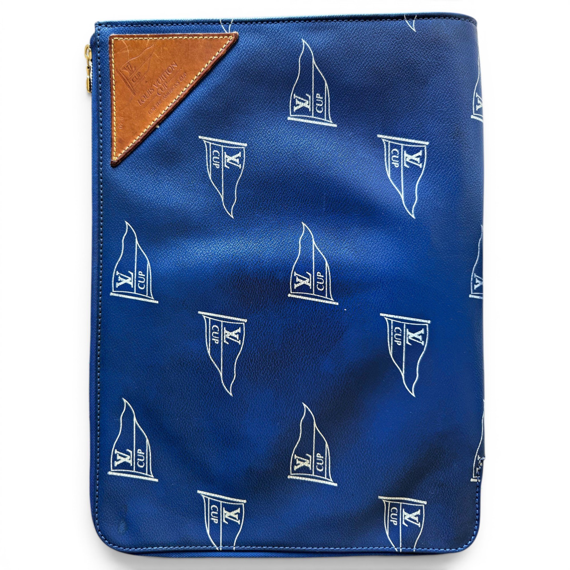 Leather clutch bag