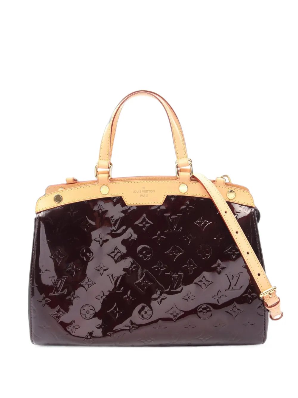 2013 Blair MM Monogram Vernis Amarante tote bag