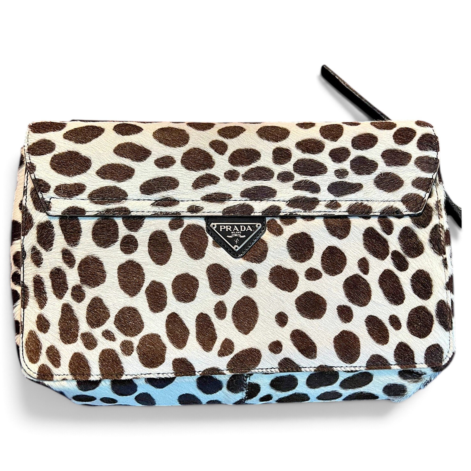 Patent leather clutch bag