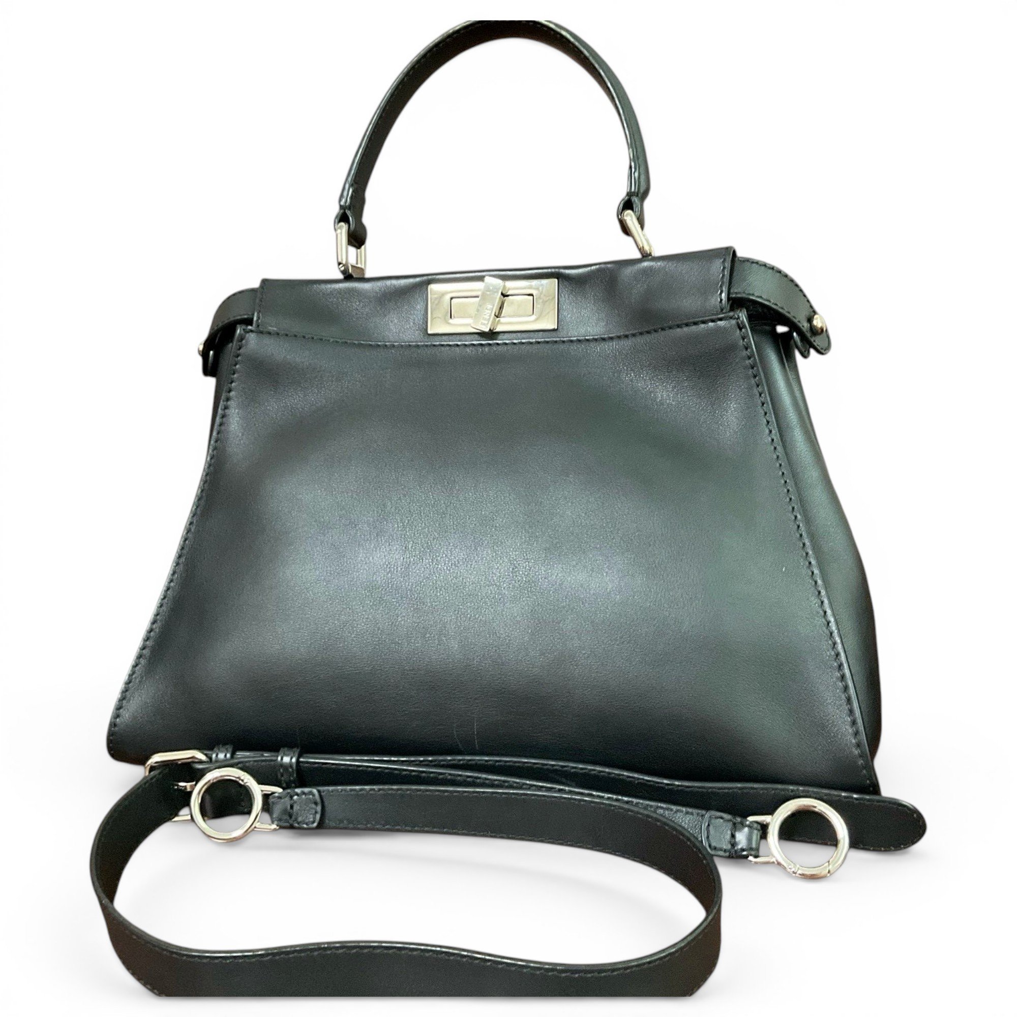 Peekaboo leather handbag