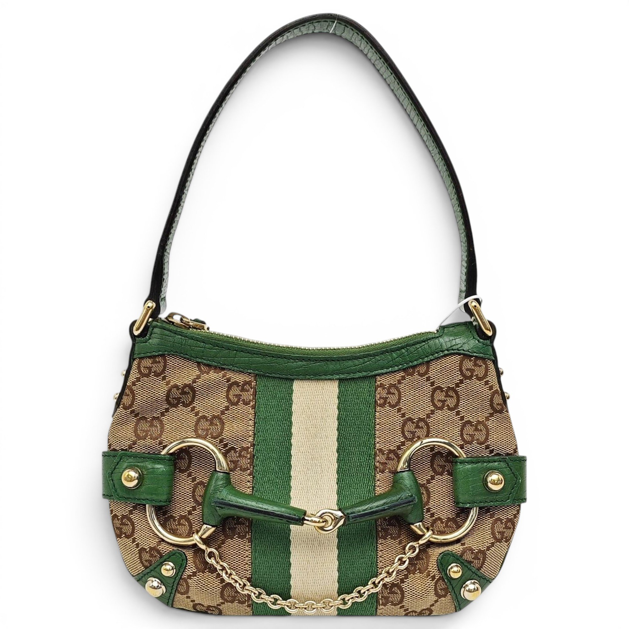 Horsebit Chain cloth handbag