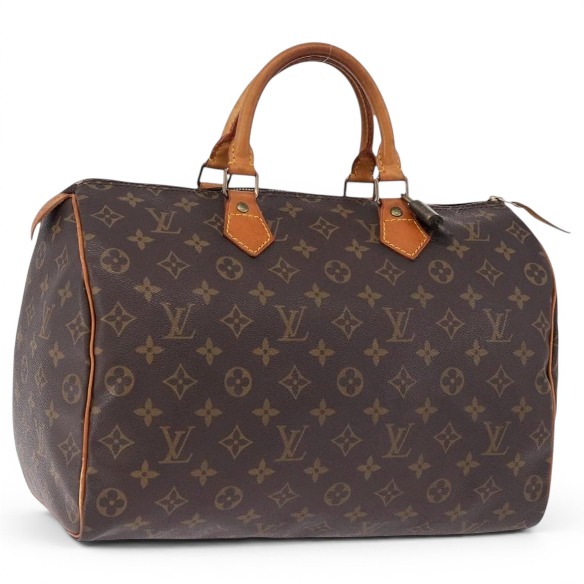 Speedy leather bowling bag