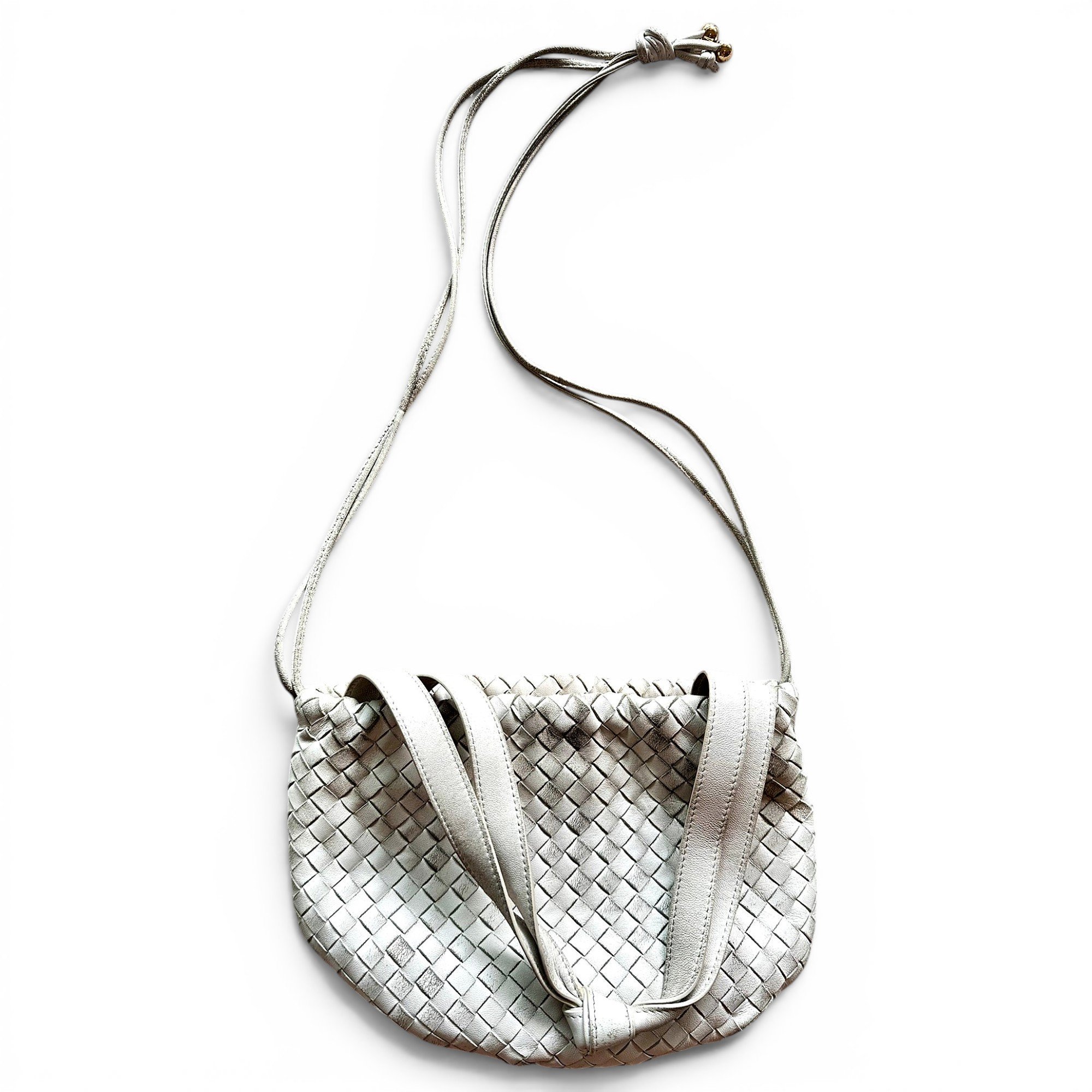 Bulb leather handbag