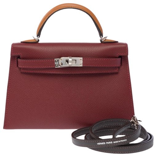 Hermes Kelly Handbag Rouge H Epsom Leather 2026