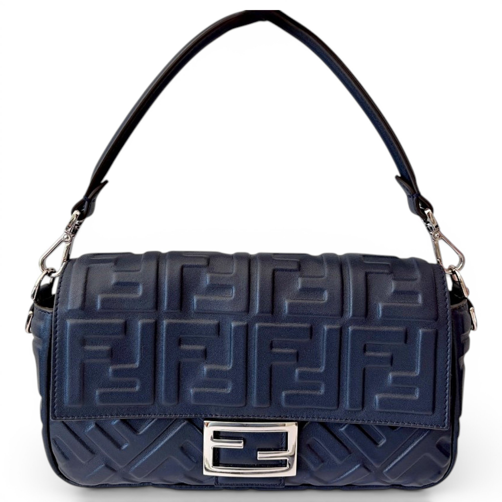 Baguette leather handbag