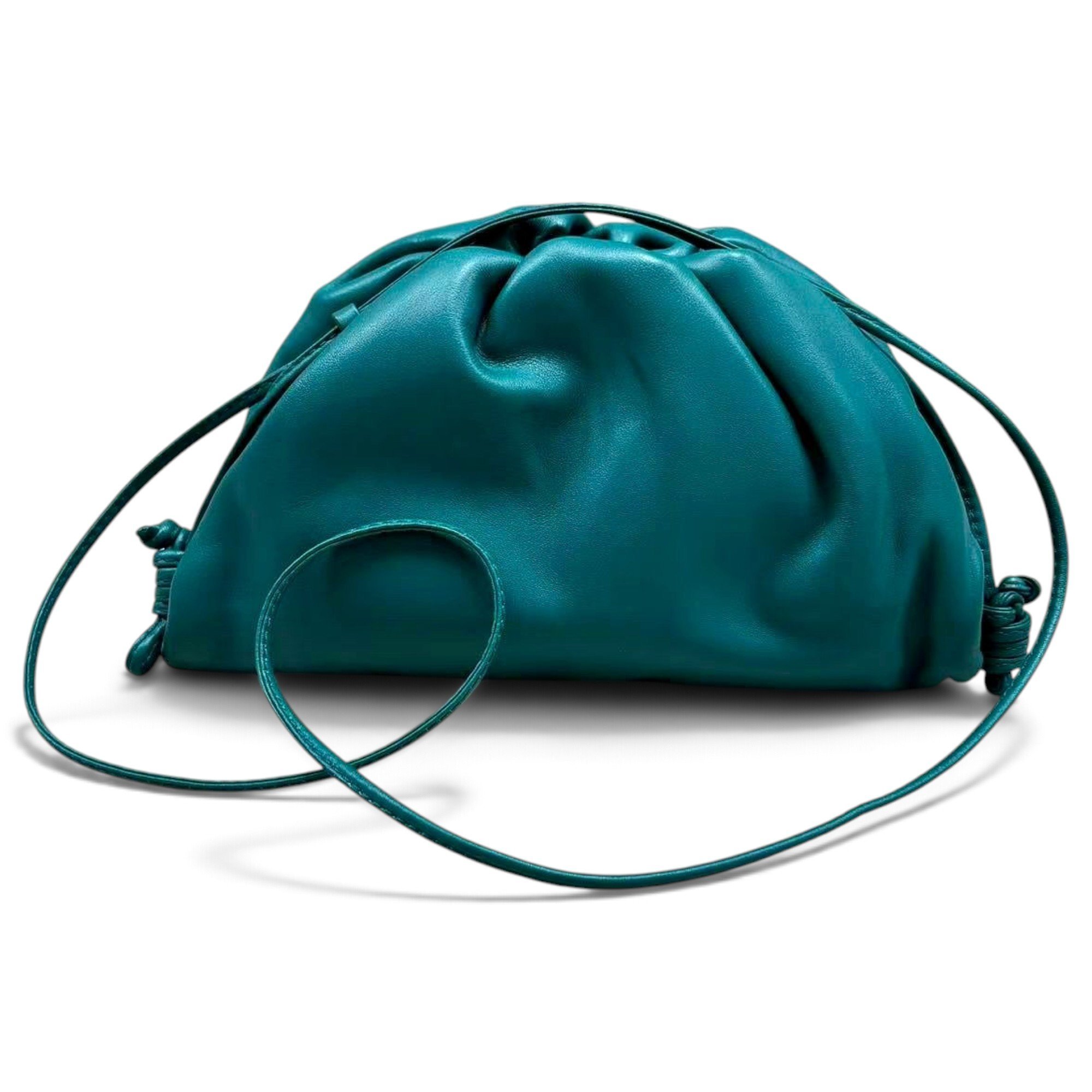 Pouch leather handbag