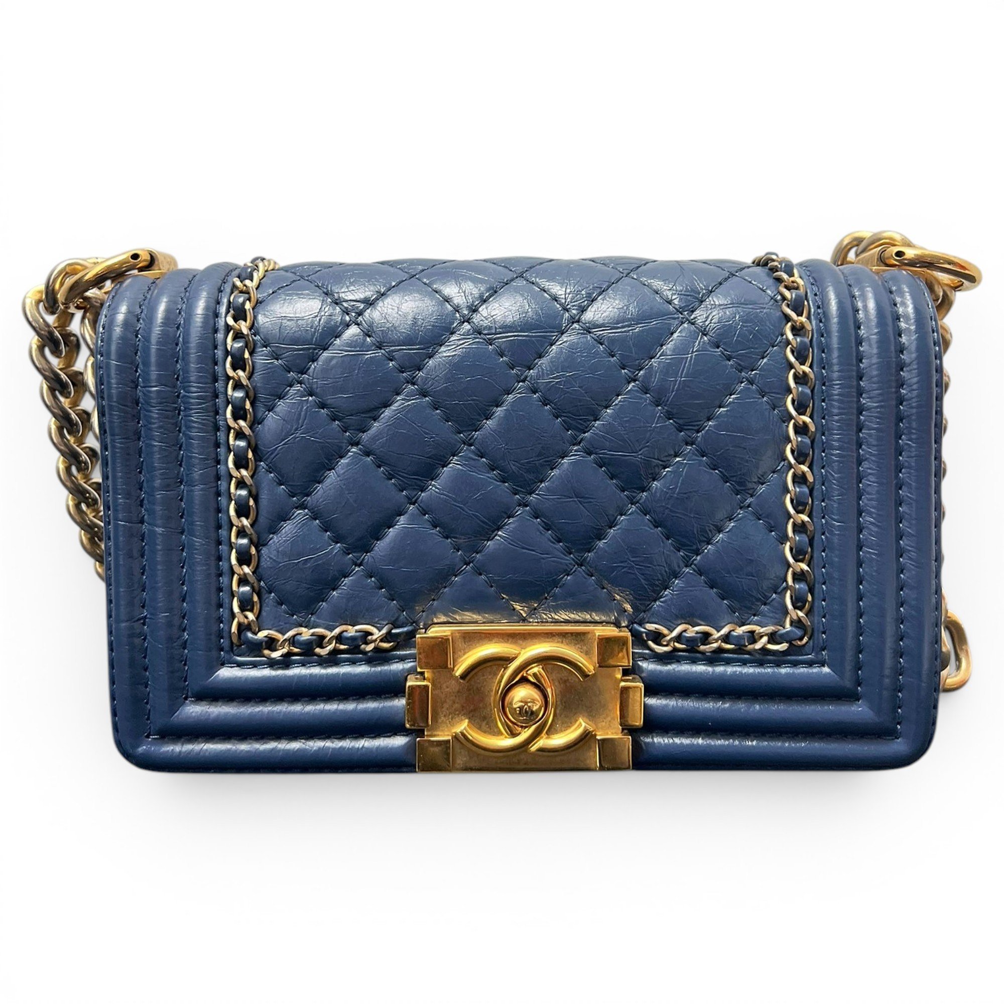 Boy leather crossbody bag