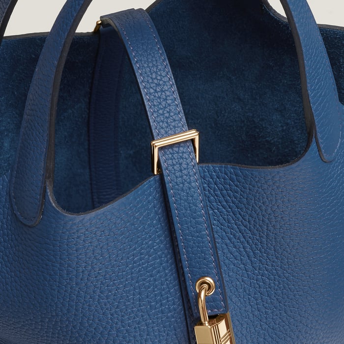 Bleu Tie Picotin Lock 18 Bag