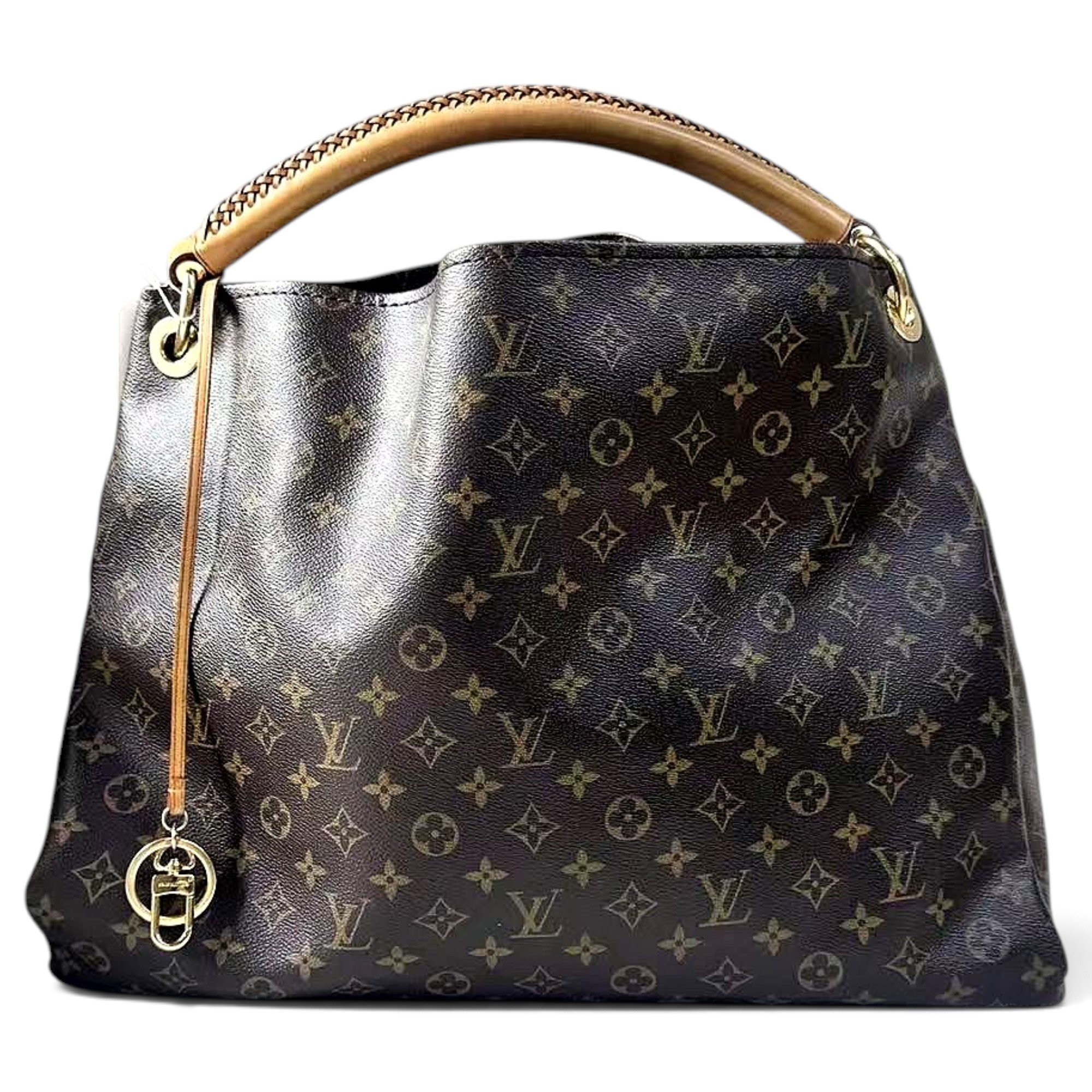 Artsy leather handbag