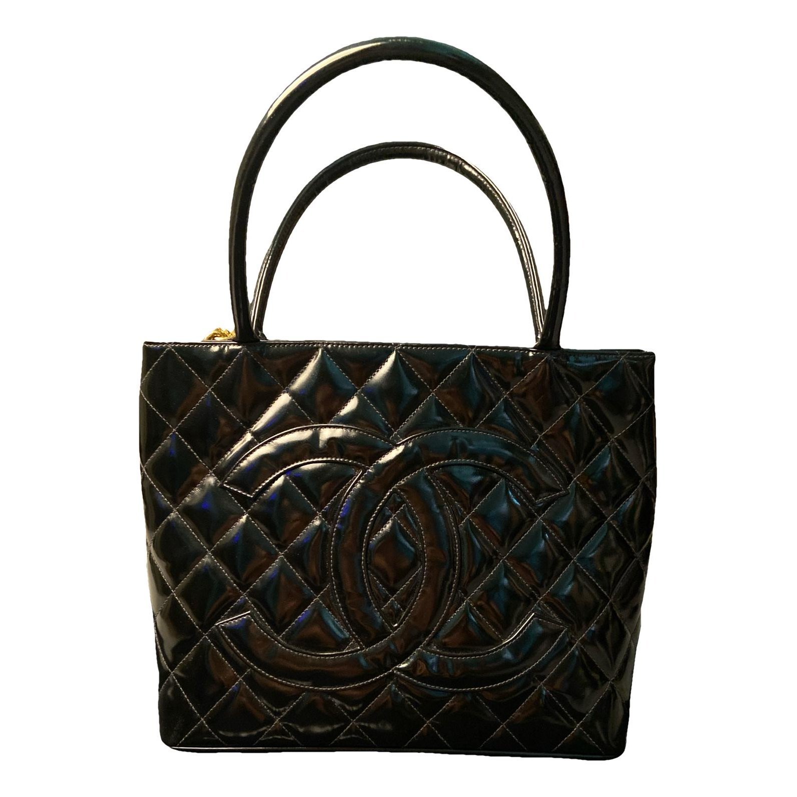 Médaillon leather handbag