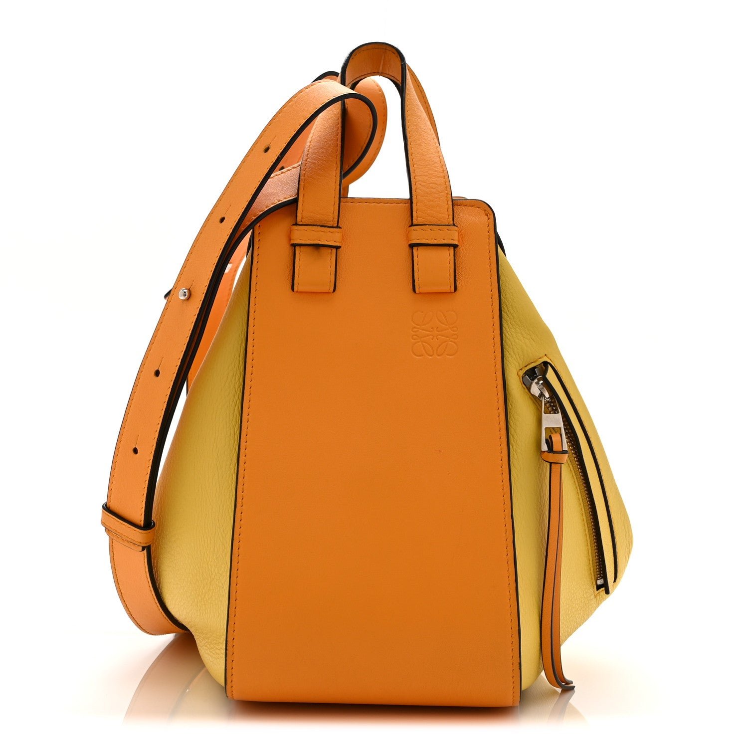 Loewe Calfskin Small Hammock Shoulder Bag Mandarin Yellow