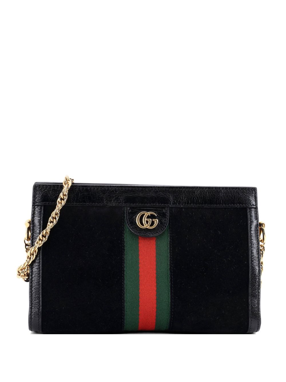 Ophidia Chain Suede Small shoulder bag