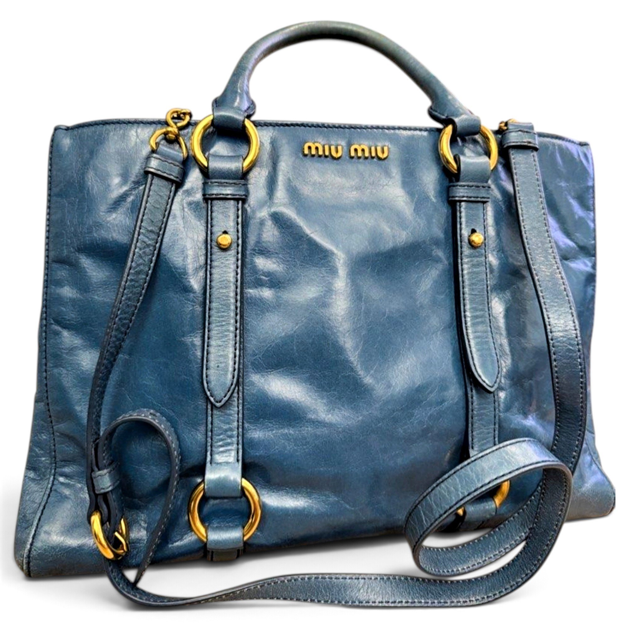 Miu Miu Vitello leather handbag
