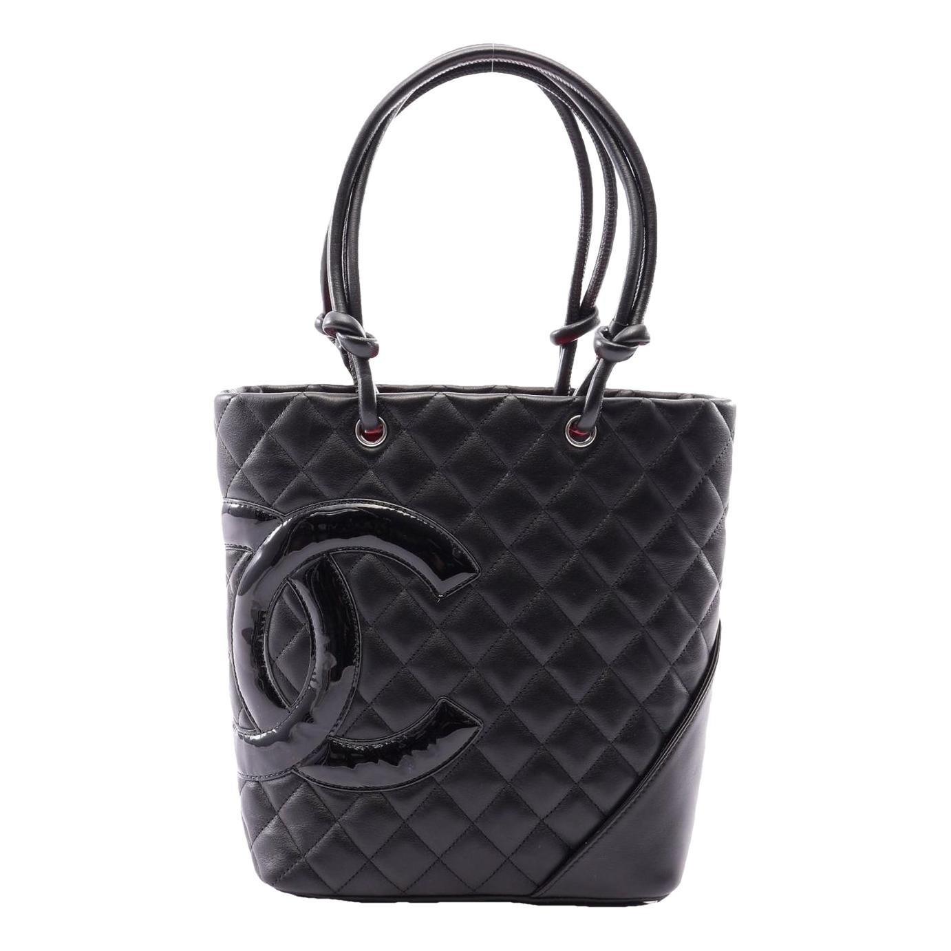 Cambon patent leather tote