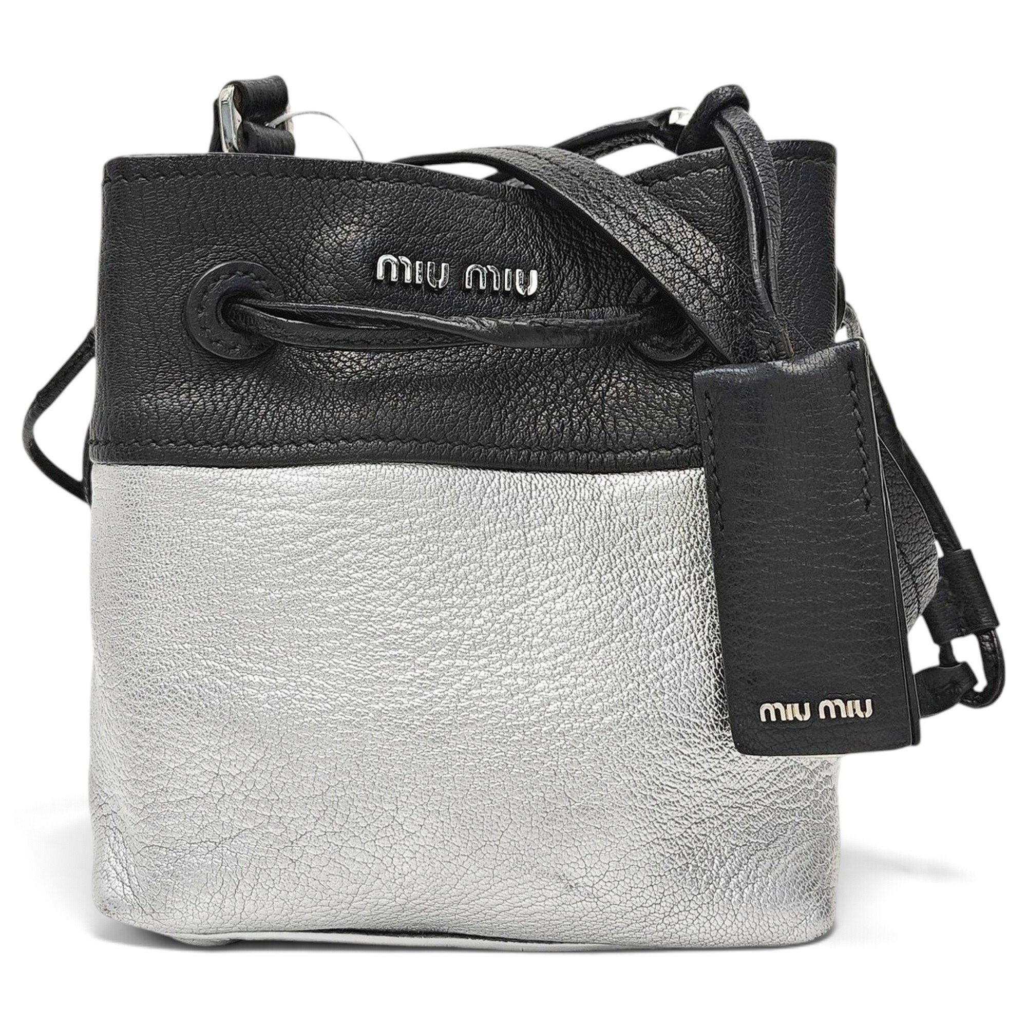 Madras leather handbag
