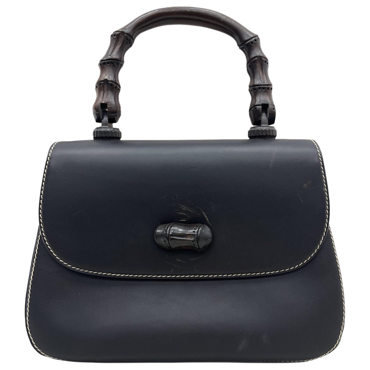 Bamboo leather handbag