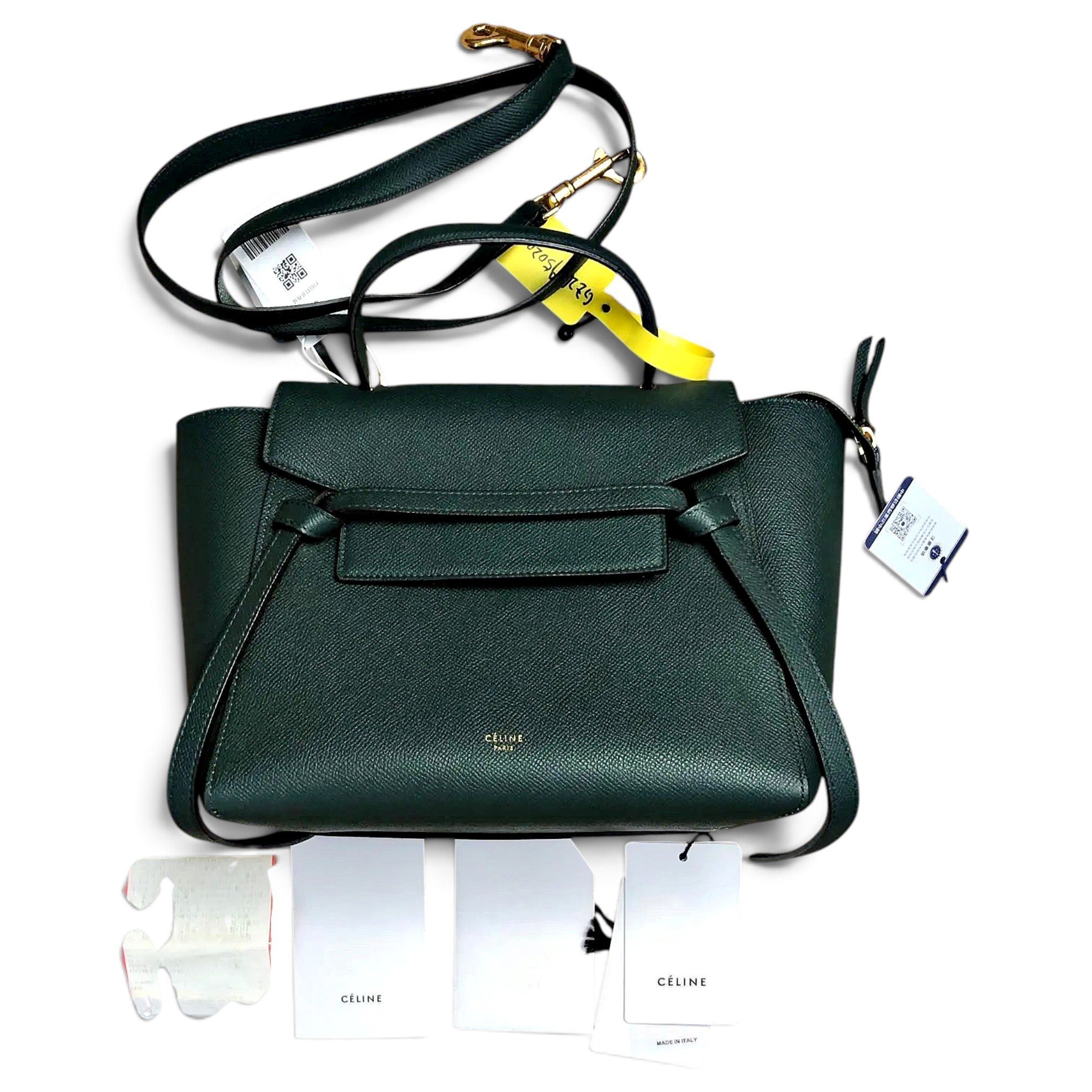 Belt leather handbag
