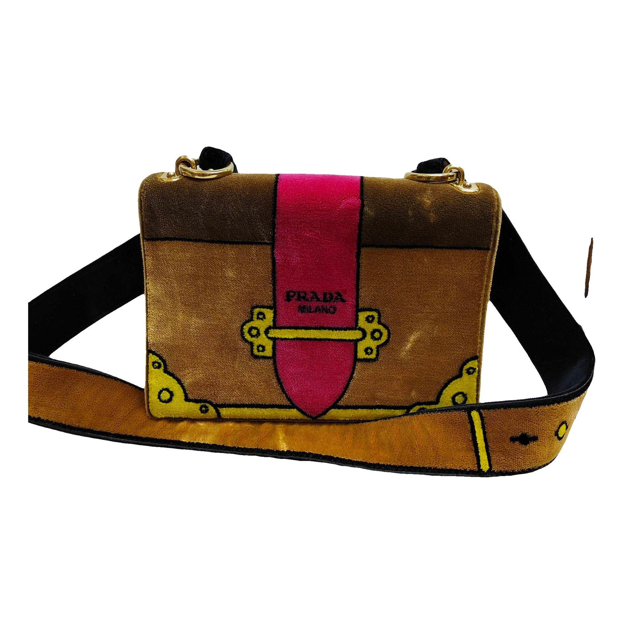 Cahier velvet crossbody bag