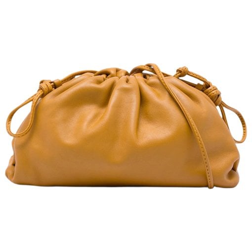 Pouch leather crossbody bag