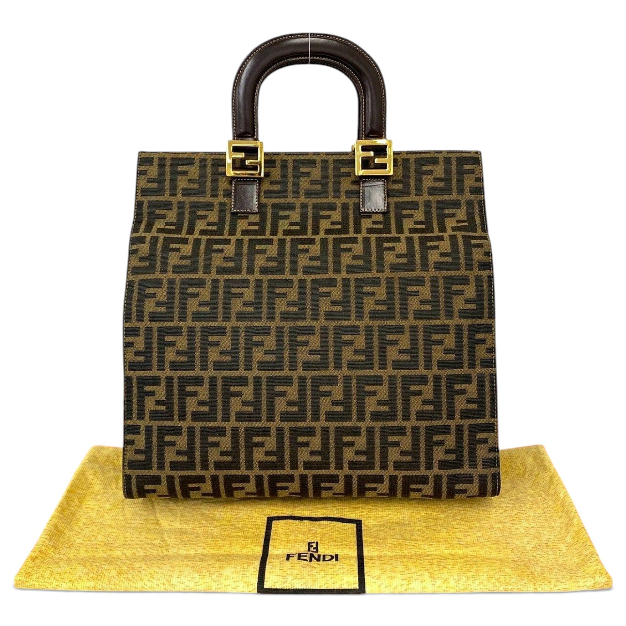 FF leather tote