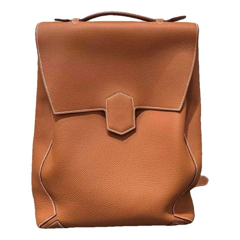 Leather backpack
