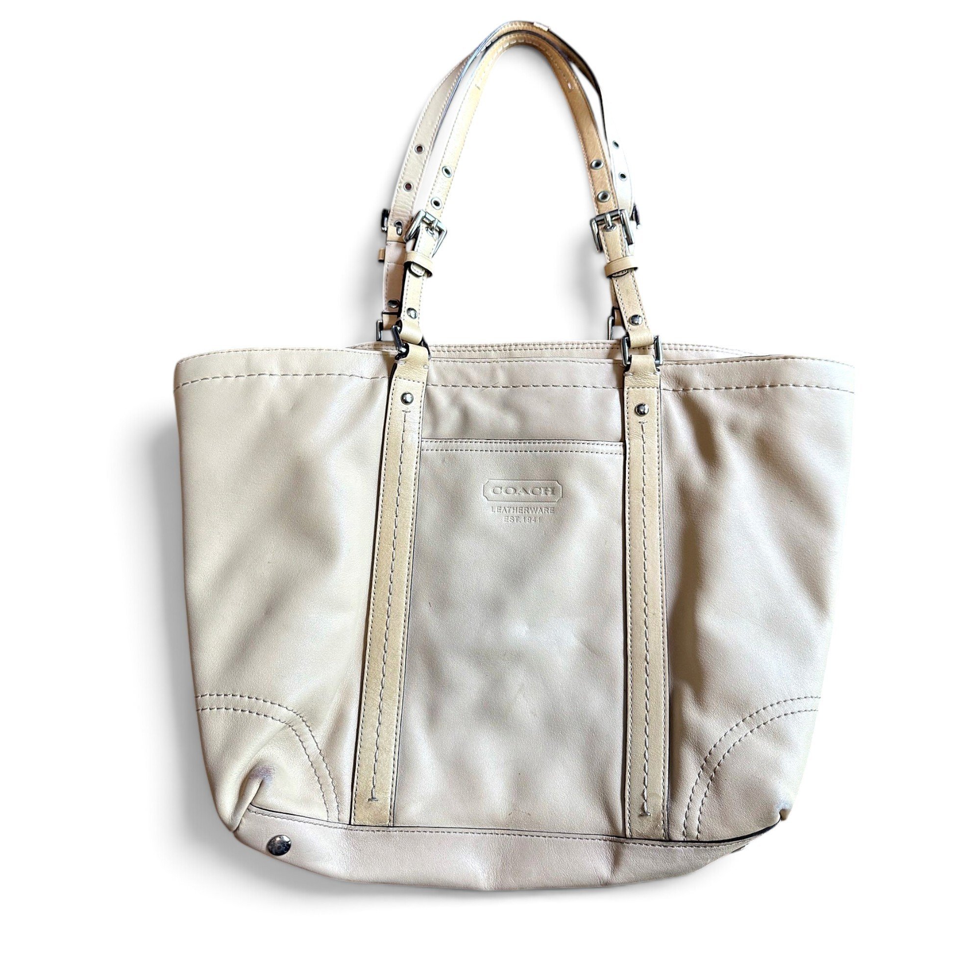 Leather tote