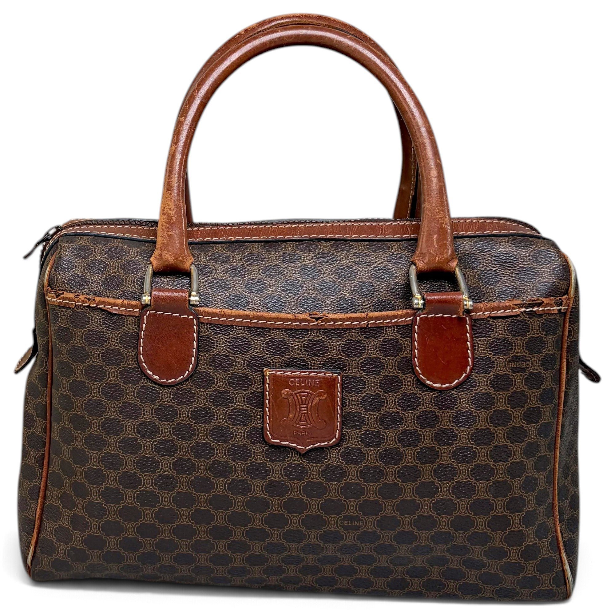 Triomphe leather handbag