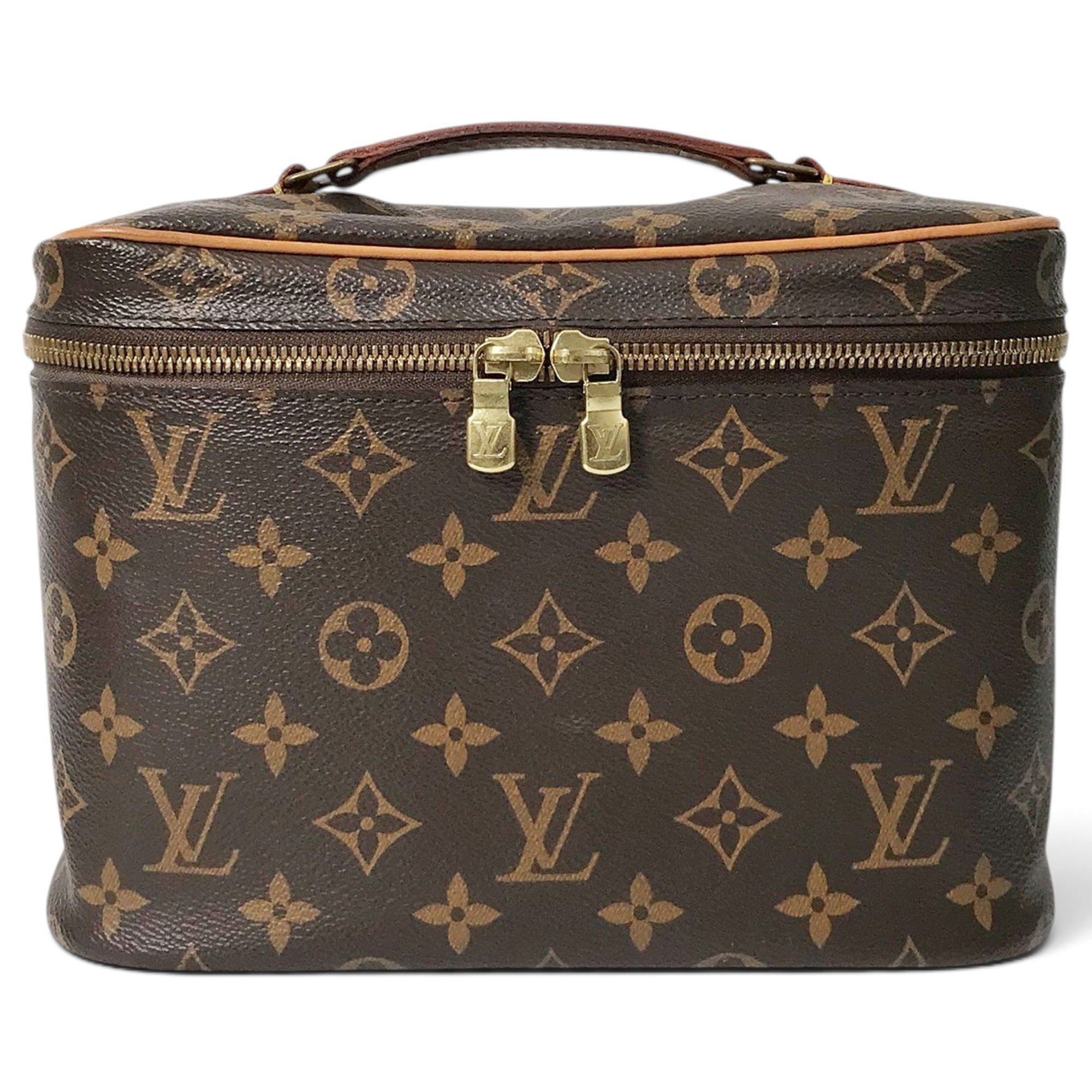 Vanity leather handbag