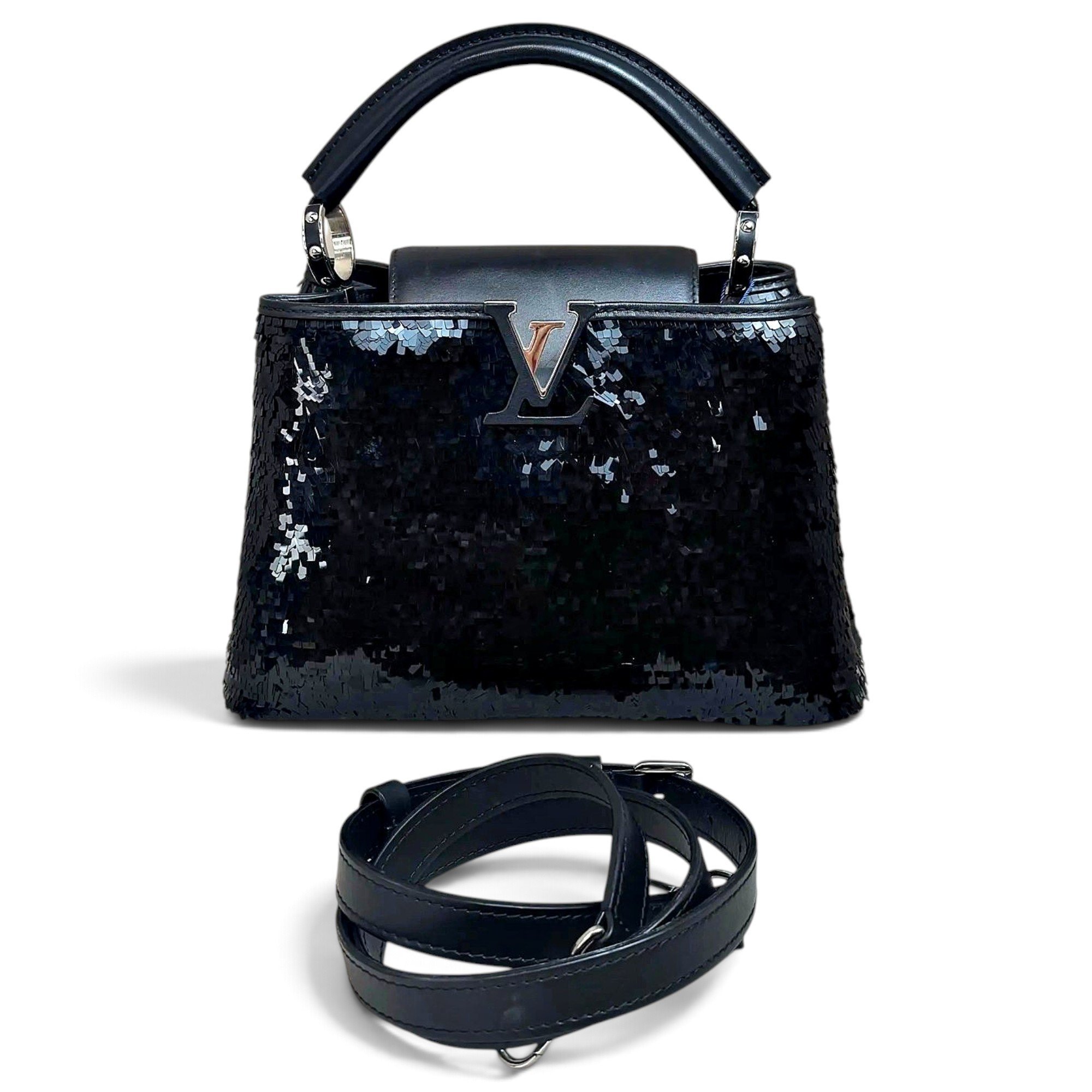 Capucines glitter handbag