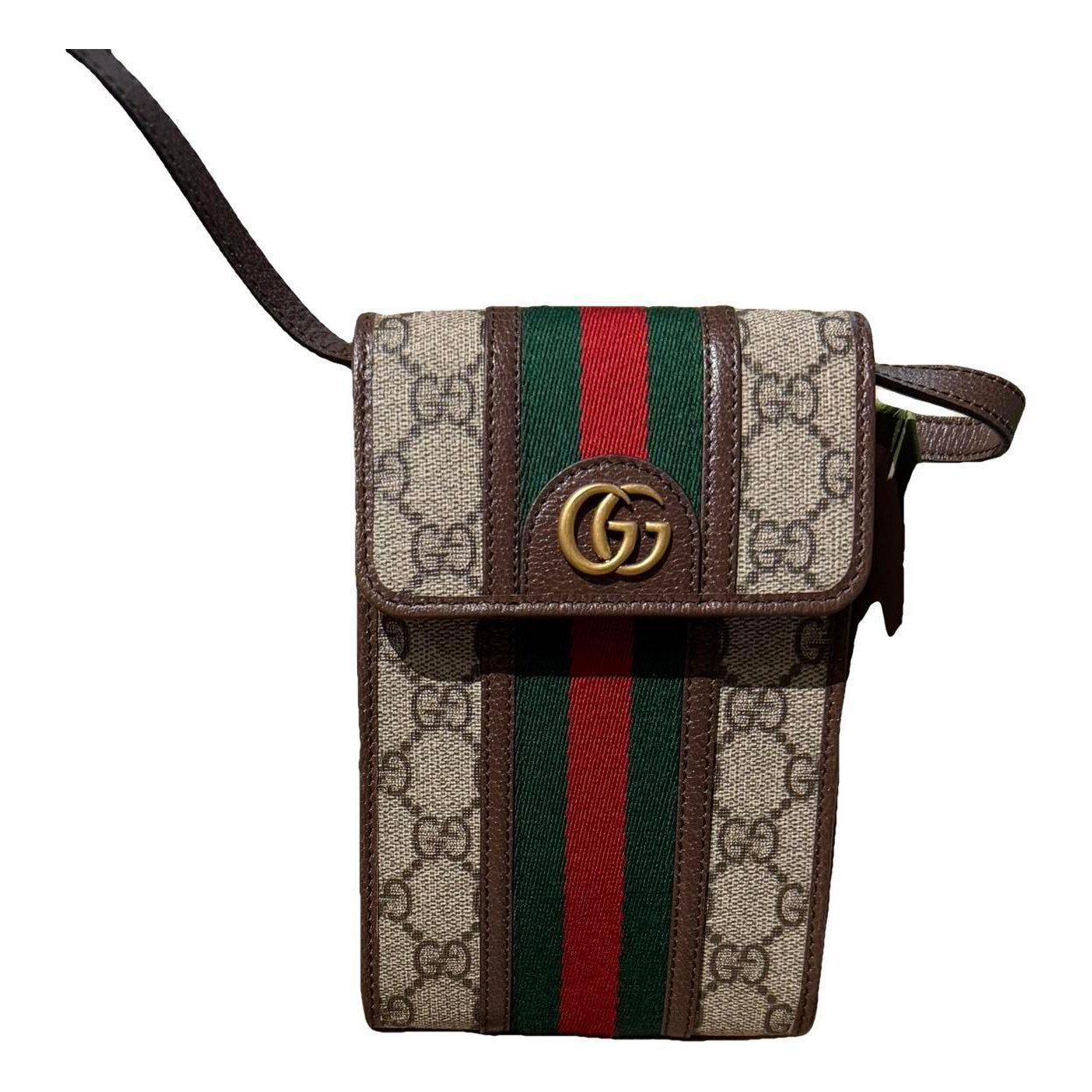 Leather clutch bag