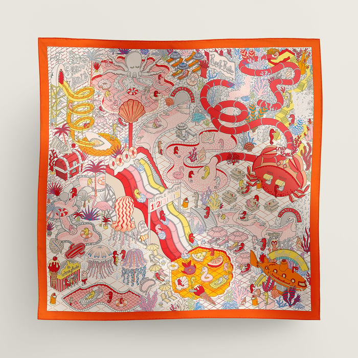 Splash Park Double Face Scarf 90