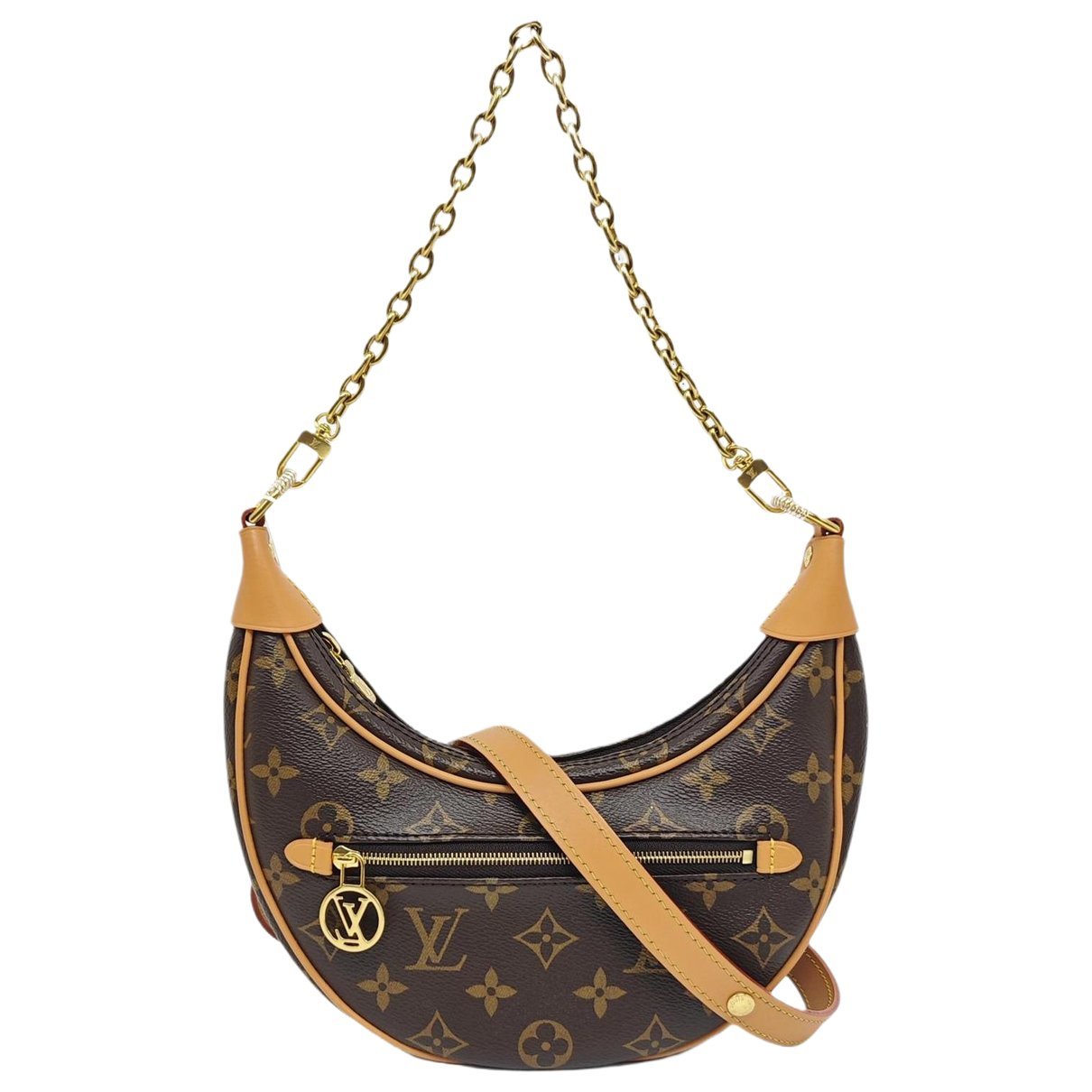 Loop leather crossbody bag