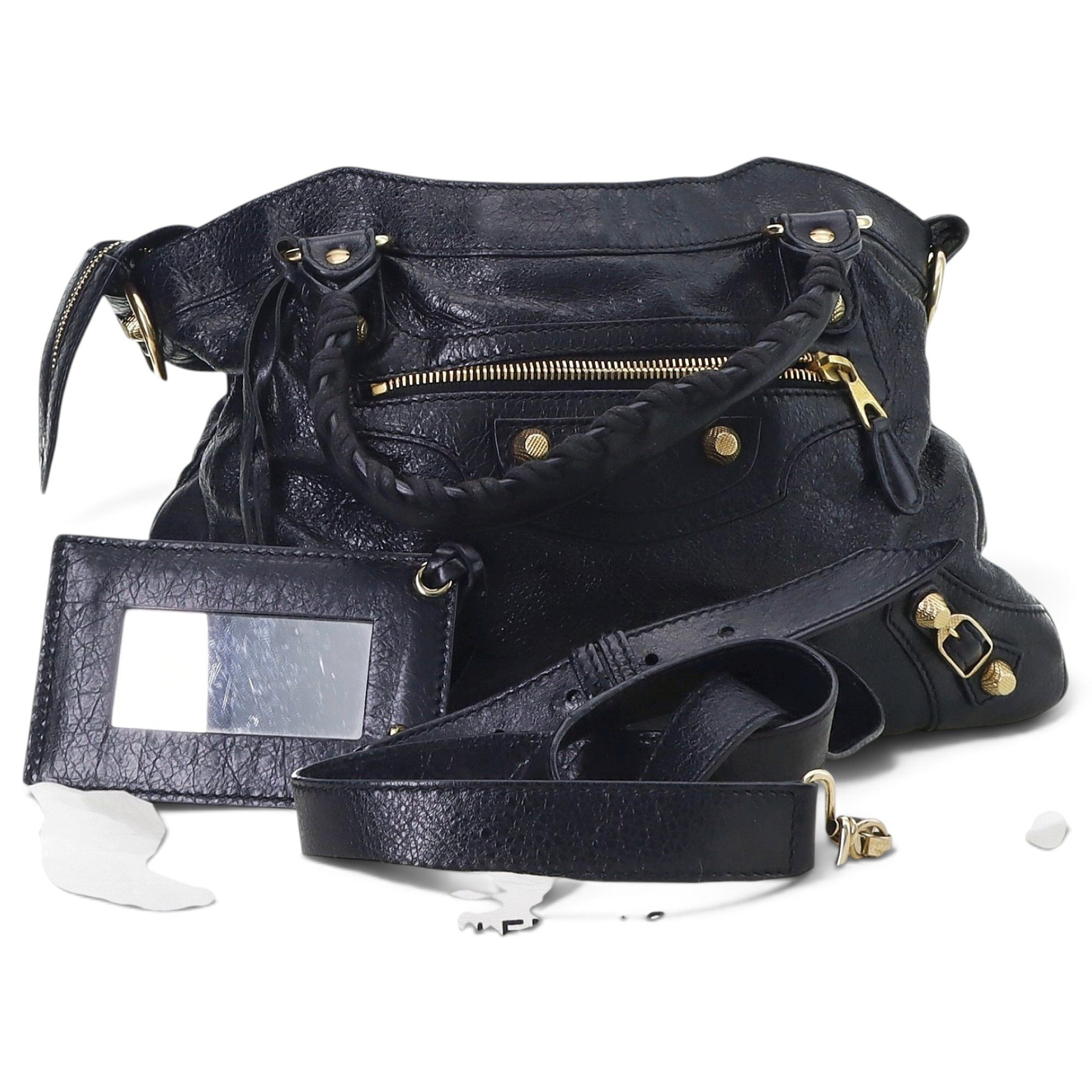 First leather handbag