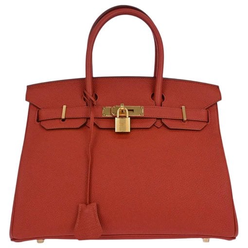 Birkin 35 leather handbag