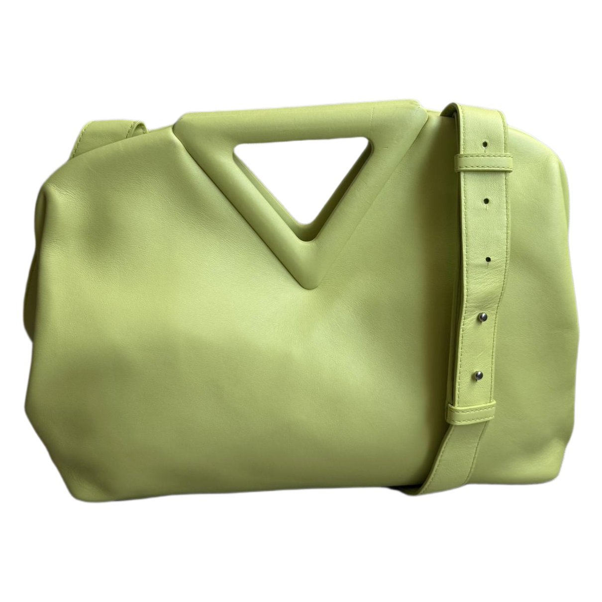 Point leather handbag