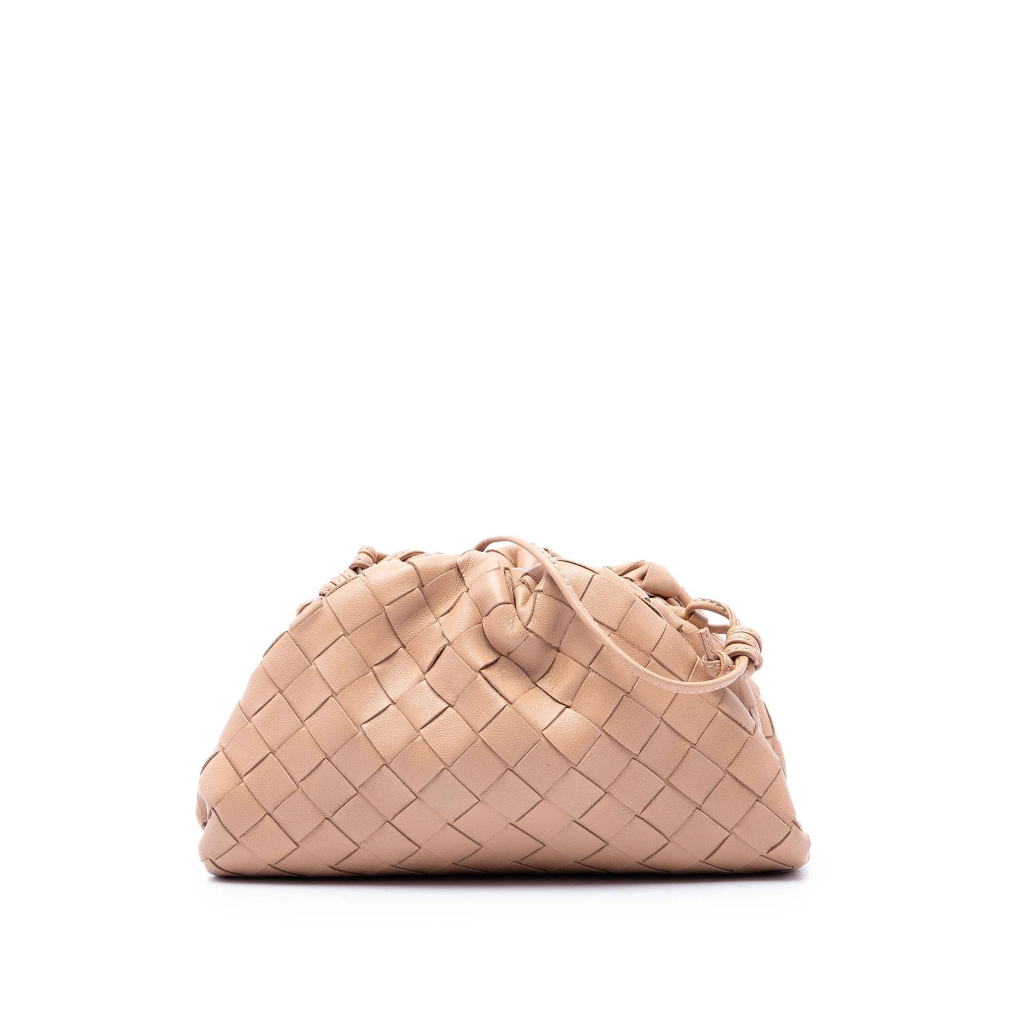 Pouch leather handbag