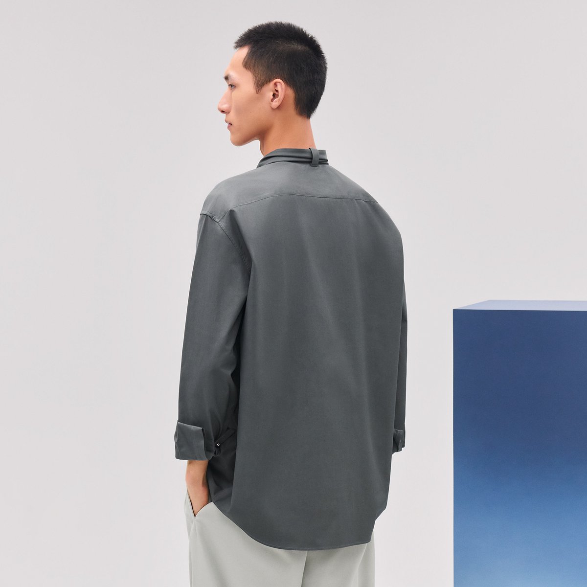 Orage Boxy Fit Shirt With Marius Collar