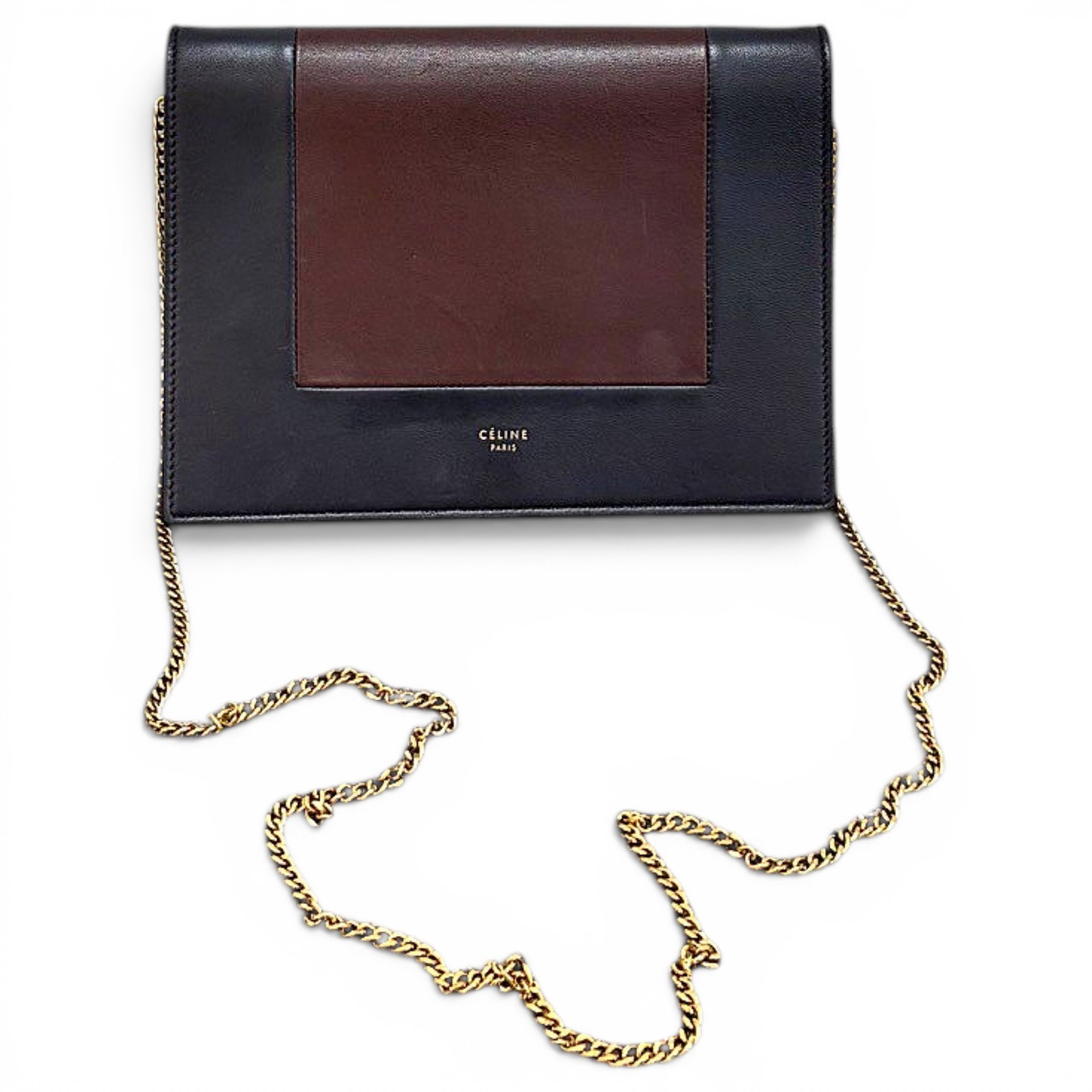 Pocket leather crossbody bag
