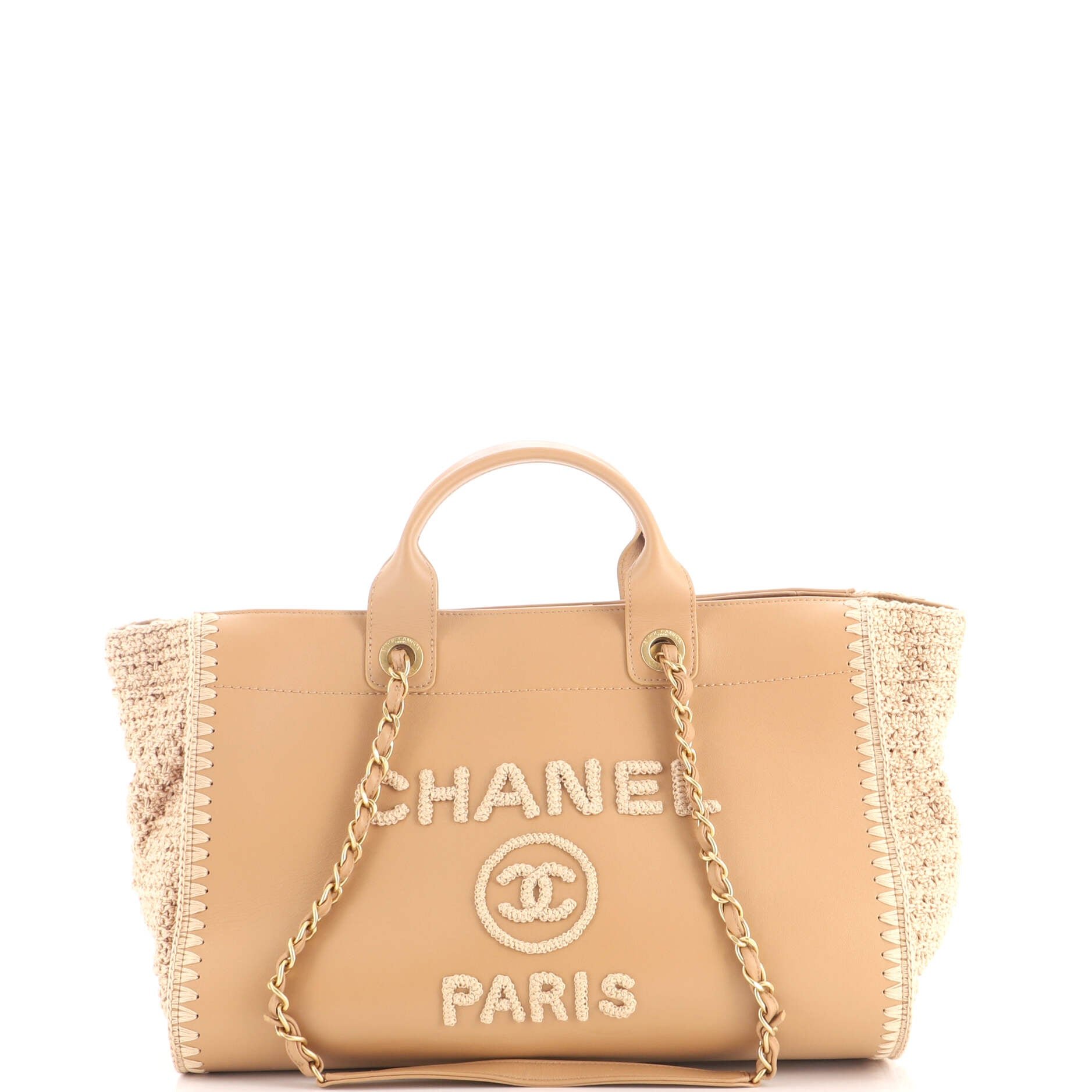 Deauville Tote Calfskin with Crochet Medium