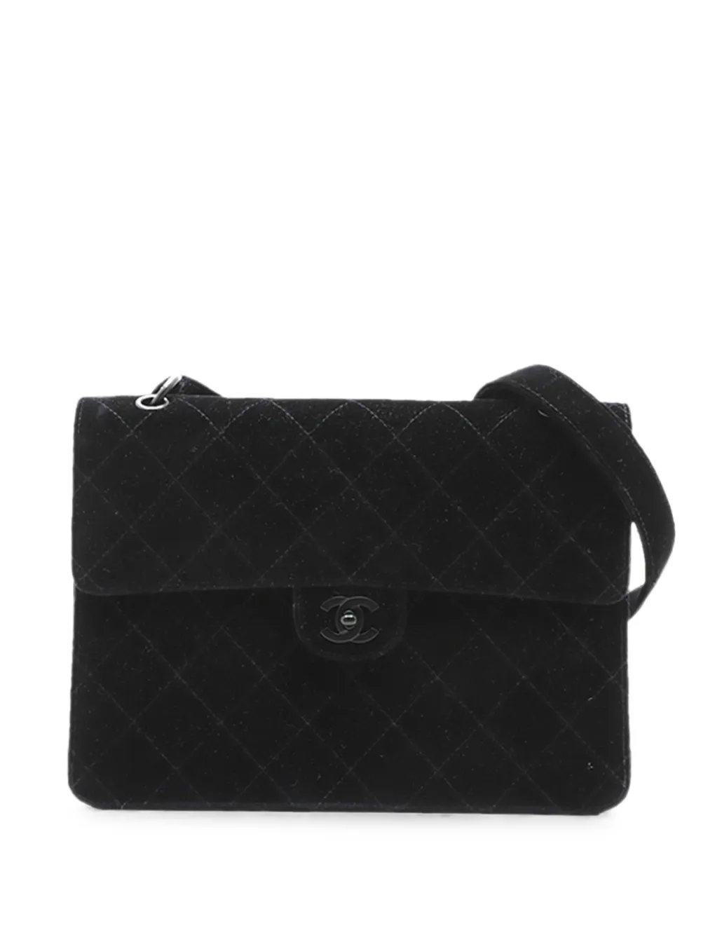 1997-1999 CC Quilted Velvet Flap crossbody bag