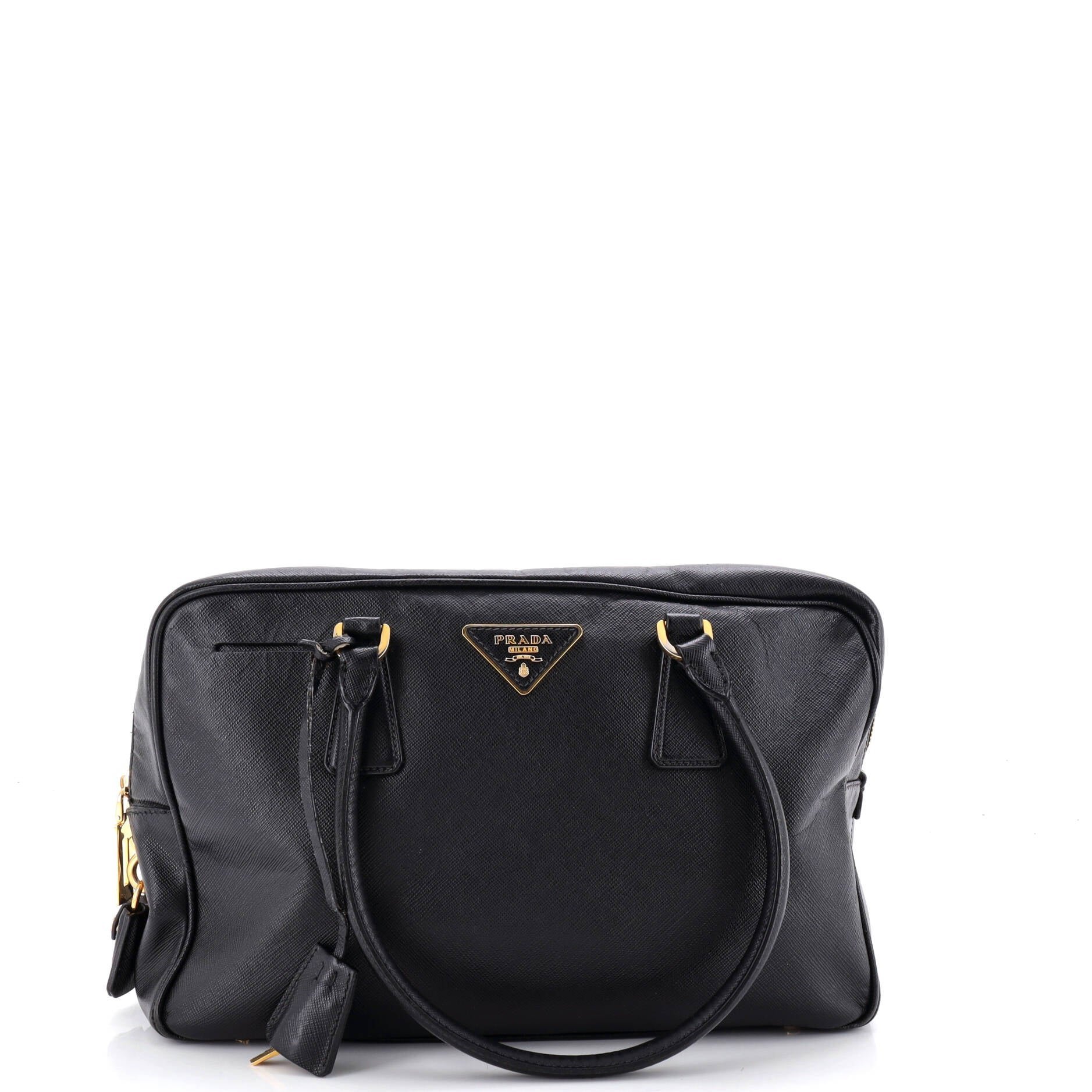 Leather bowling bag